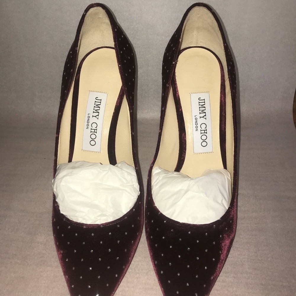 Jimmy Choo Romy 85 Grape/Silver SOLD